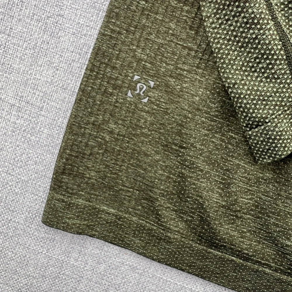 Lululemon Metal Vent Tech 2.0 Long Sleeve Shirt Men Small Olive Green Active Gym
